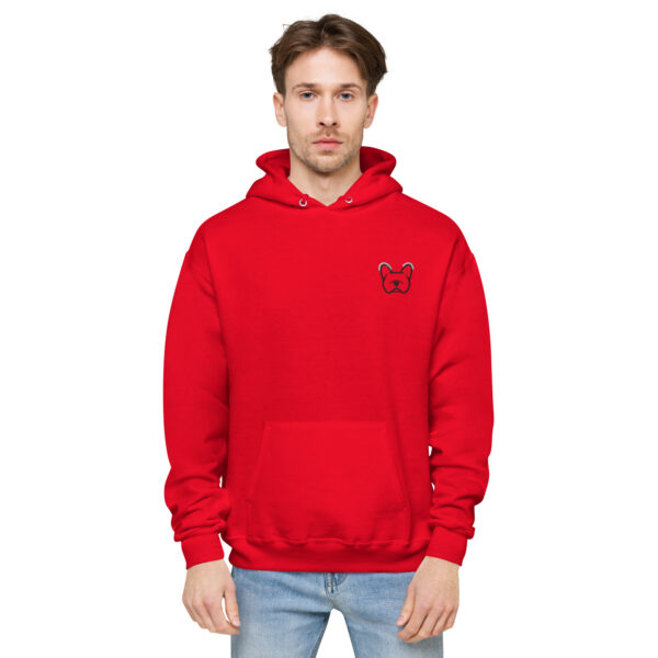 Bulldog Frances hoodie athletic red - Kamara