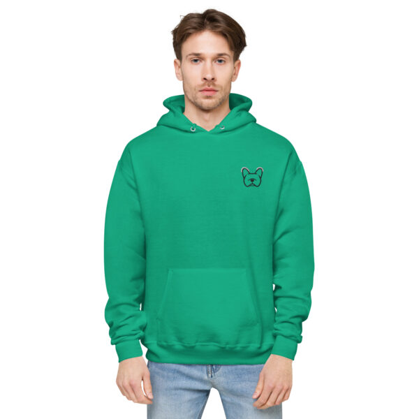 Bulldog Frances hoodie kelly green - Kamara