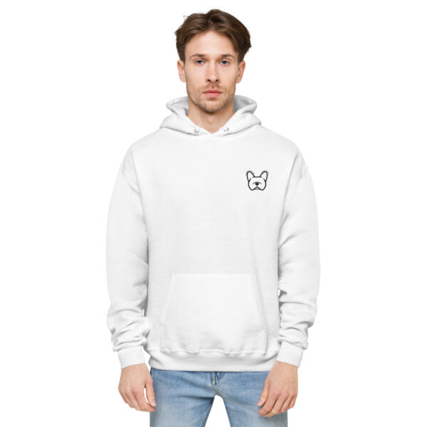Bulldog Frances hoodie white - Kamara