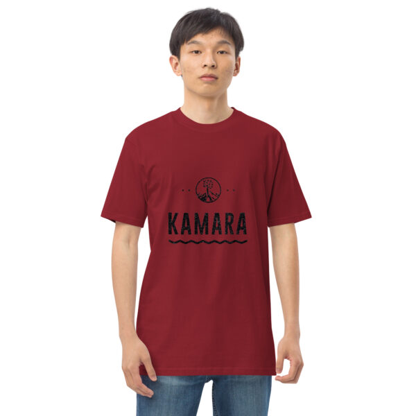 Kamara Kushma heavyweight tee brick red - Kamara
