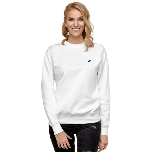 bear woman fleece pullover white - Kamara