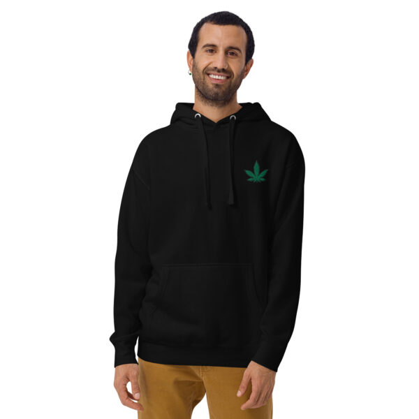 hoodie weed black - Kamara