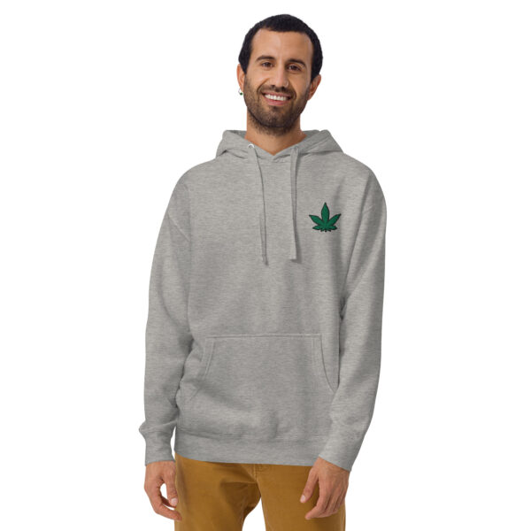 hoodie weed carbon grey - Kamara