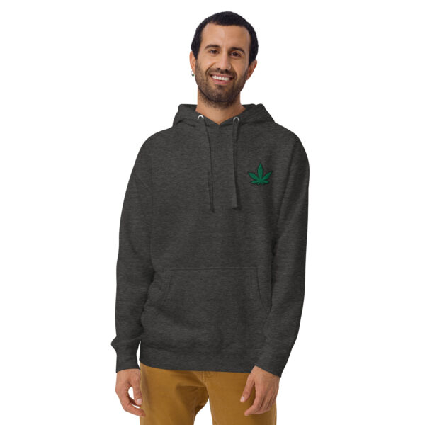 hoodie weed charcoal heather - Kamara
