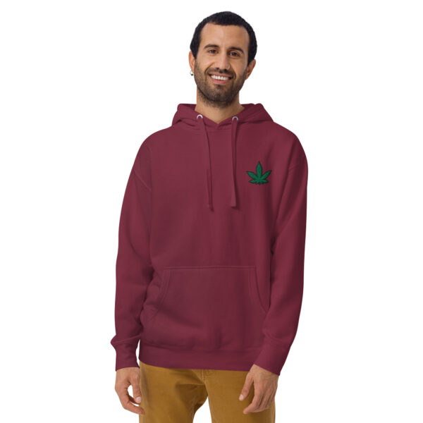 hoodie weed maroon - Kamara