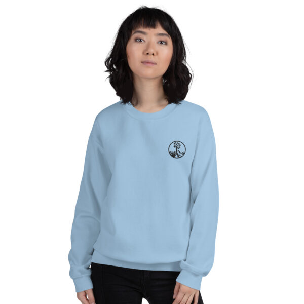 kamara logo crew neck sweatshirt light blue - Kamara