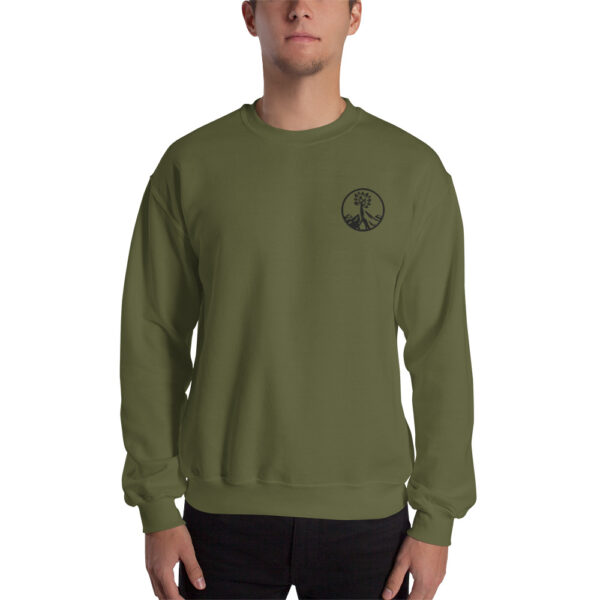 pullover sweatshirt kamara logo military green - Kamara