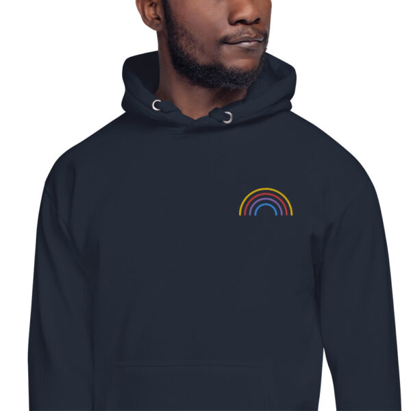rainbow men hoodie navy blazer ampliado - Kamara