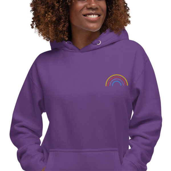 rainbow woman hoodie purple ampliado - Kamara