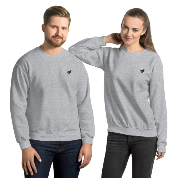 whale unisex crew neck sweatshirt sport grey - Kamara
