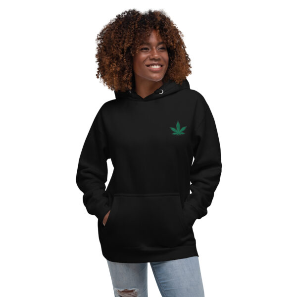 woman weed premium hoodie black - Kamara