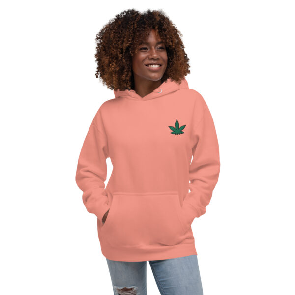woman weed premium hoodie dusty rose - Kamara