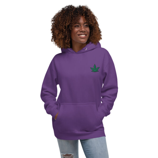woman weed premium hoodie purple - Kamara