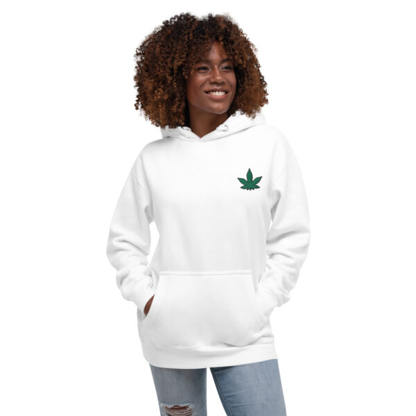 woman weed premium hoodie white - Kamara